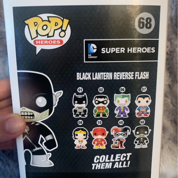 Funko Pop 68 DC Comics Super Heroes Black Lantern Reverse Flash figure - Picture 4 of 6